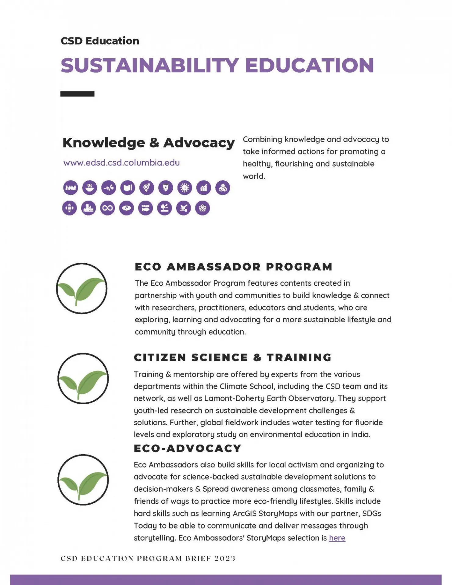 Sustainability Education