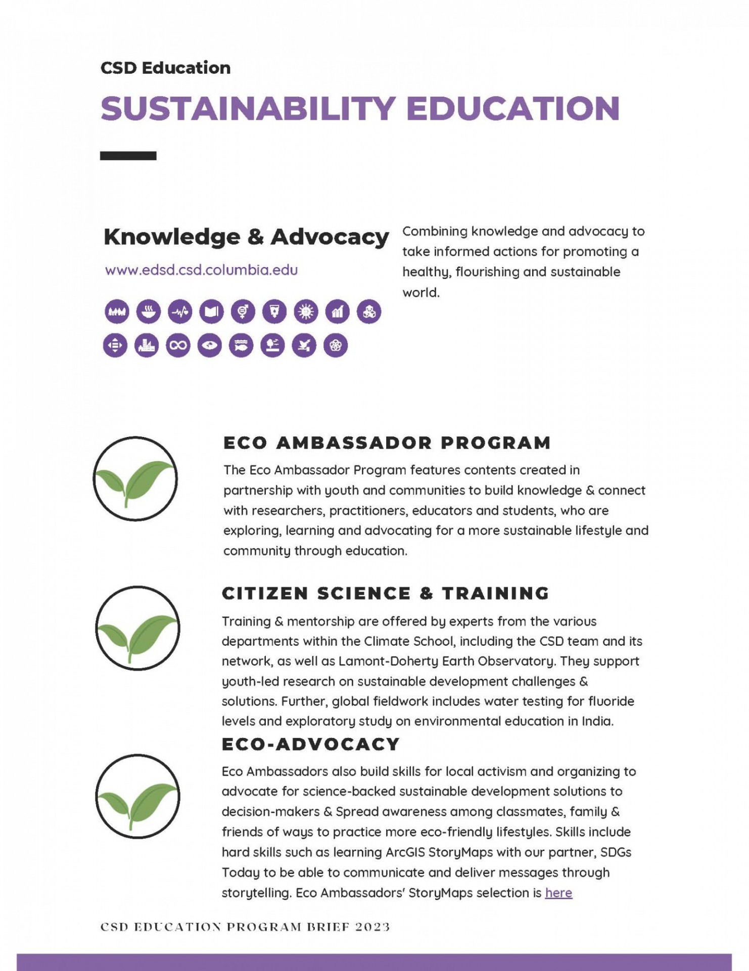 Sustainability Education