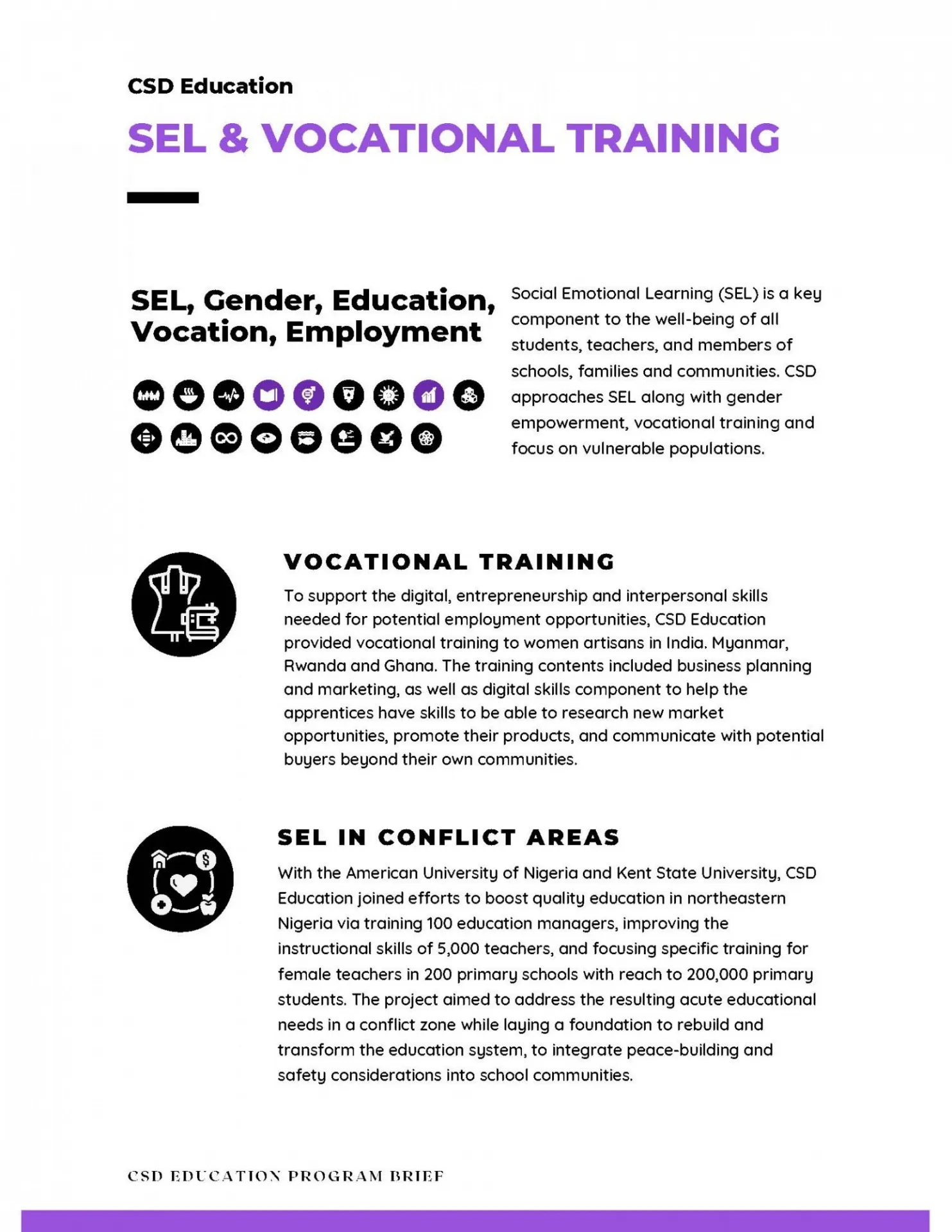 SEL & Vocational Training