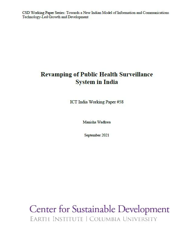 Revamping of Public Health Surveillance System in India