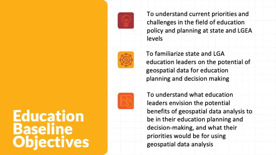 Education Baseline Objectives