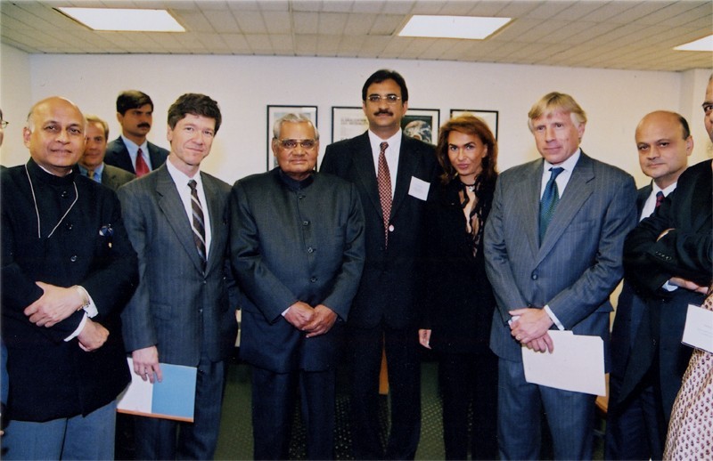 With Former PM Vajpayee At CU