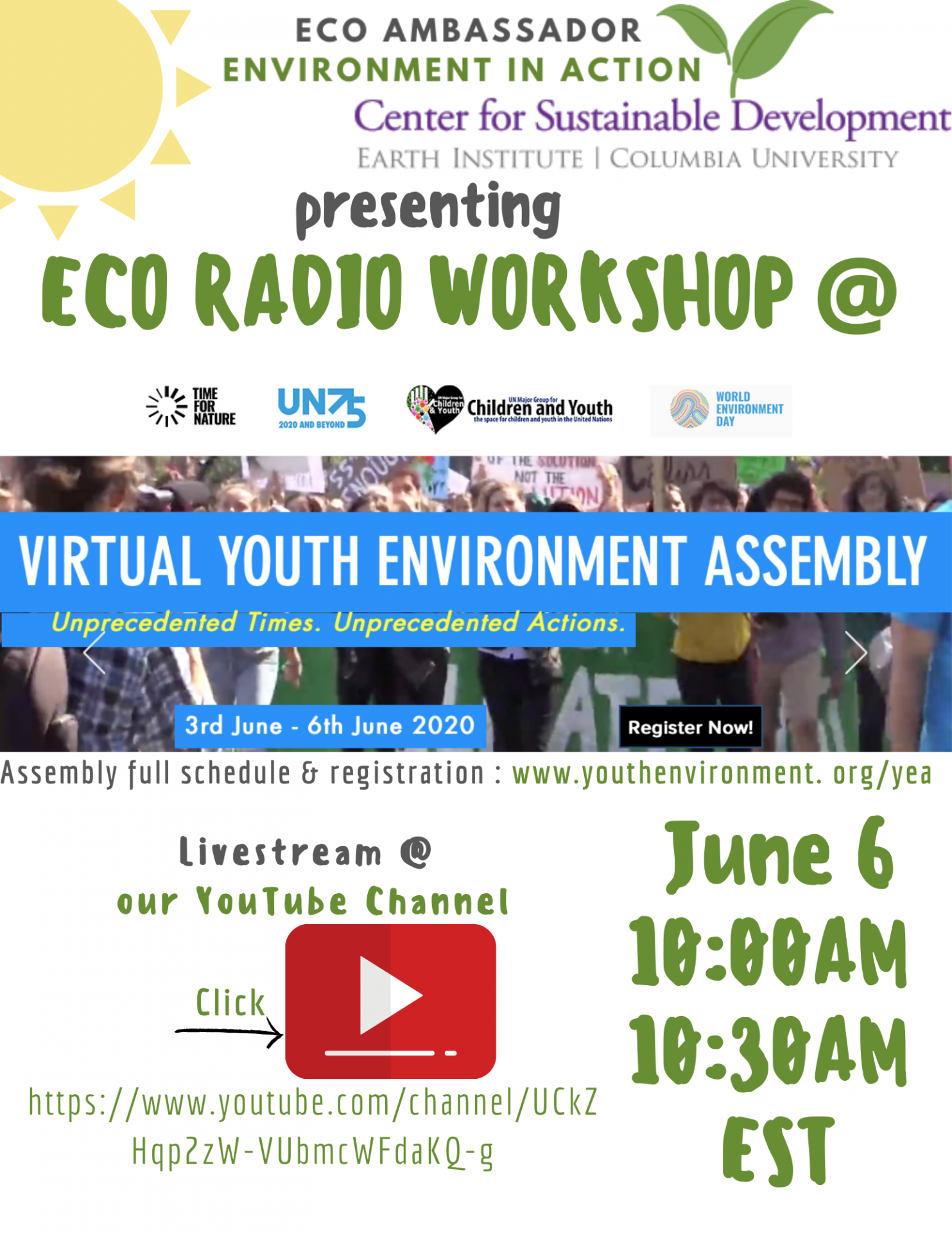 Eco-ambassador presents Eco-Radio Workshop