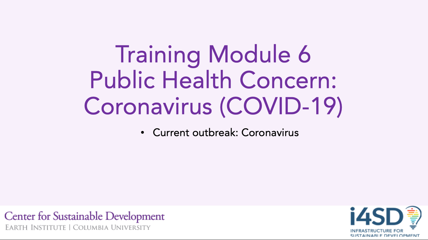 Module added to the ICT Center Global curriculum on Coronavirus