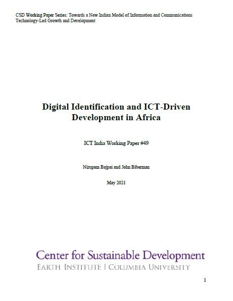 Digital Identification and ICT-Driven Development in Africa