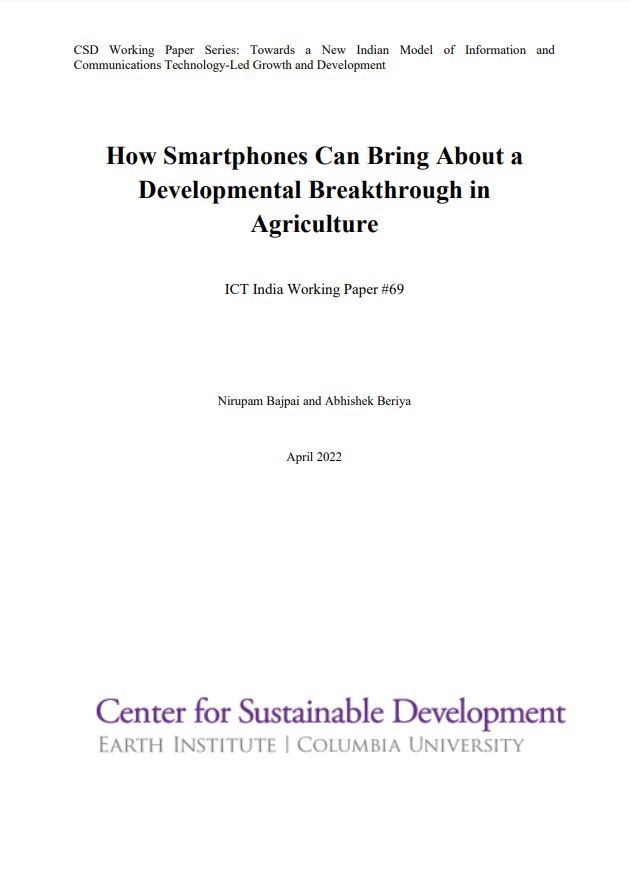 How Smartphones Can Bring About a Developmental Breakthrough in Agriculture
