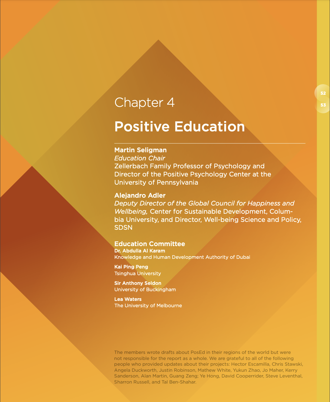 Positive Education Chapter Title Page